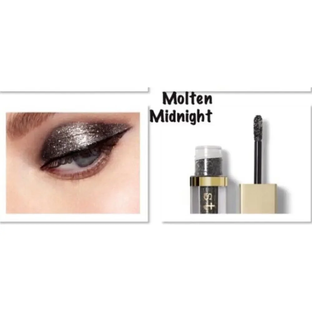 Set Of 2 Stila Shimmer & Glow Liquid Eye Shadow - Molten & Kitten -0.153 oz NIB